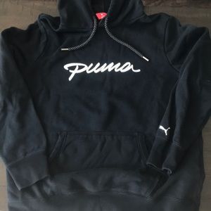 Black Puma Hoodie Sweatshirt